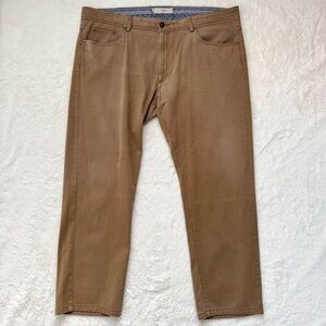 Ballin‎ Pants Men 40x27 British Tan Chino Pima Cotton Modern Fit 5-Pocket Casual
